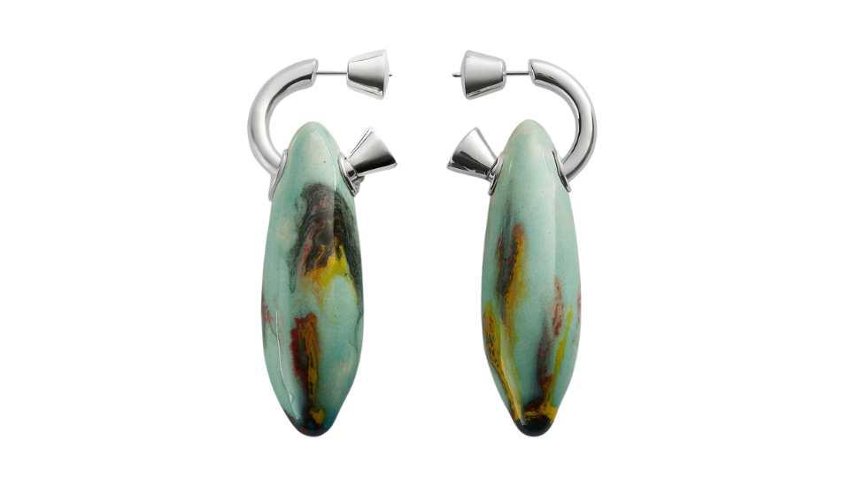 Ellipse Large Ceramic Earrings