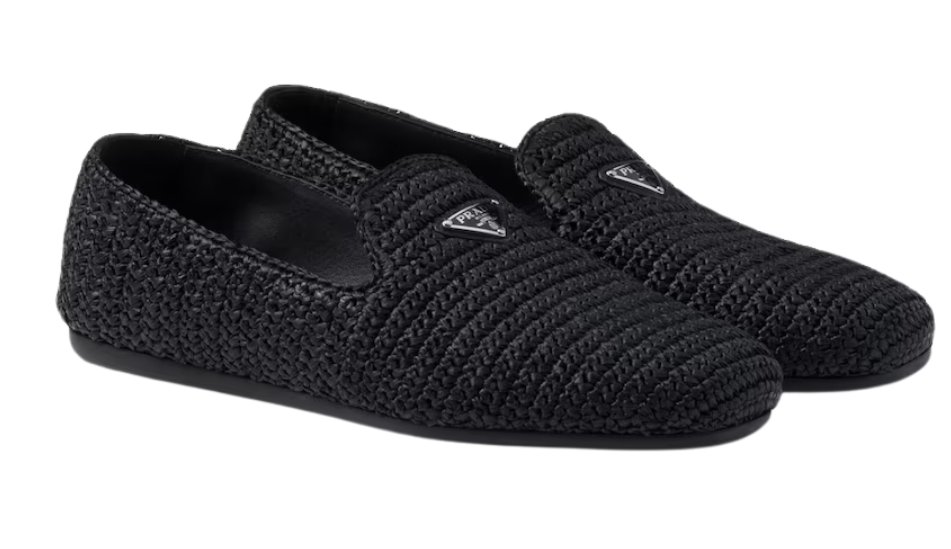 Crochet slip-on shoes