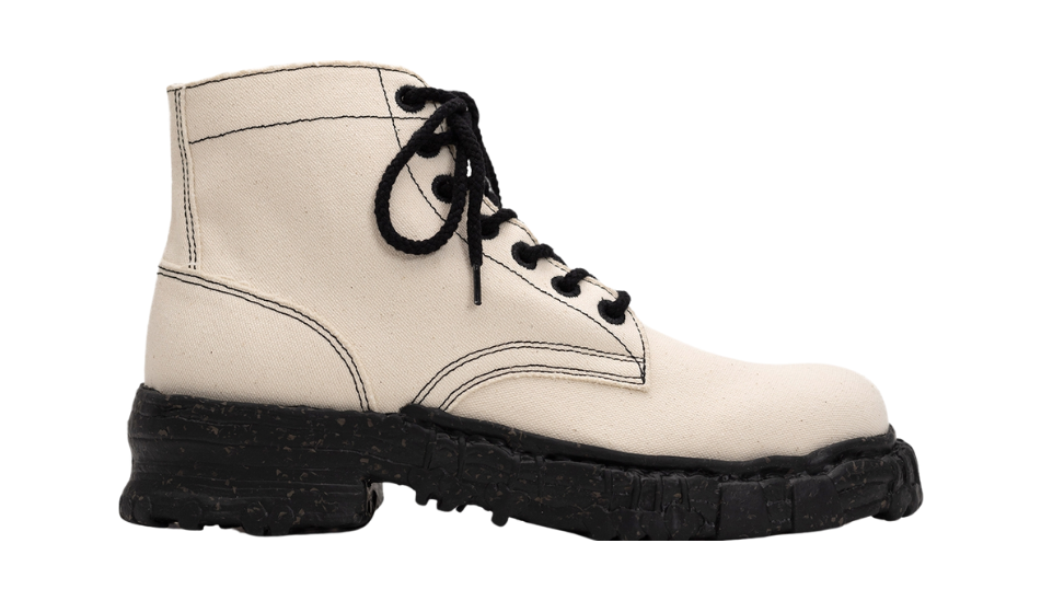 Vintage-like Sole Canvas Boots