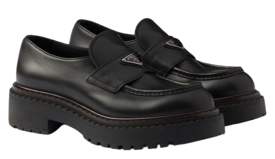 Double Chocolate leather loafers