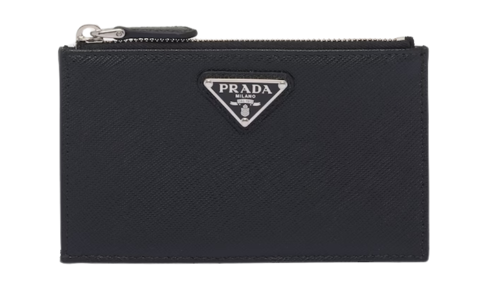 Saffiano leather card holder