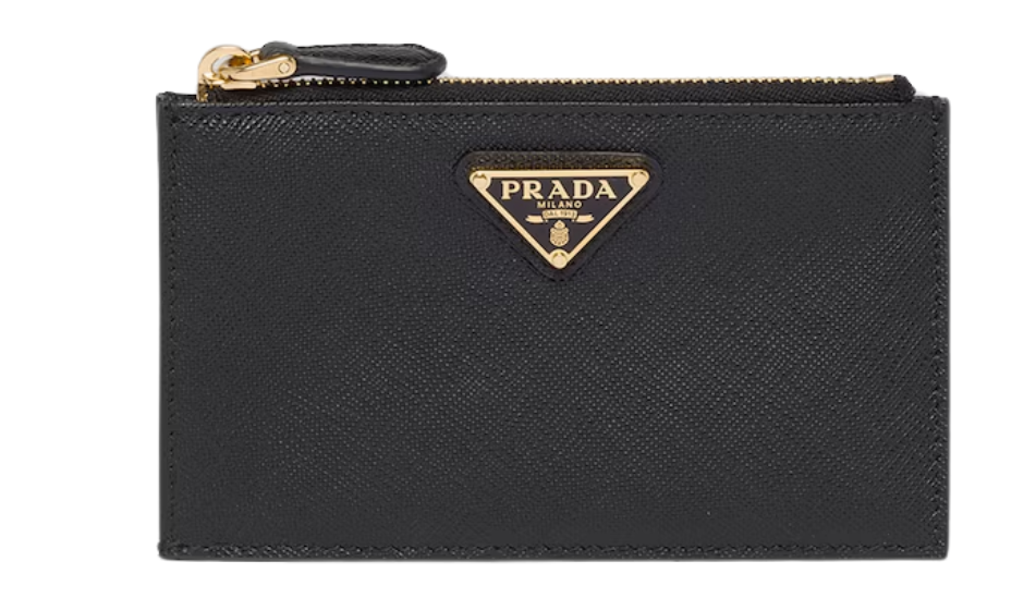 Saffiano leather card holder