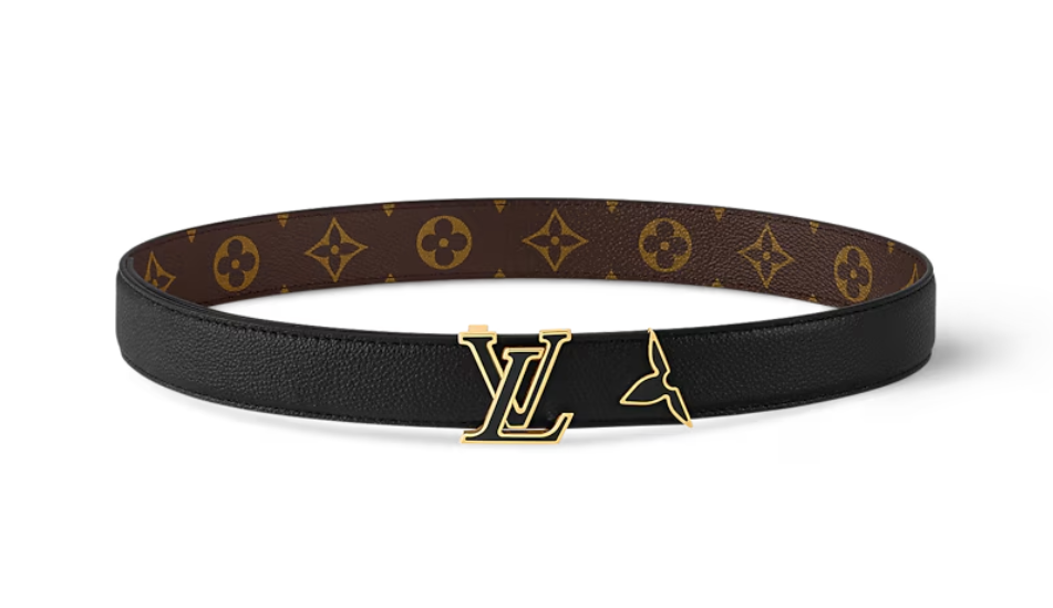 Pretty LV Enamel 30mm Reversible Belt