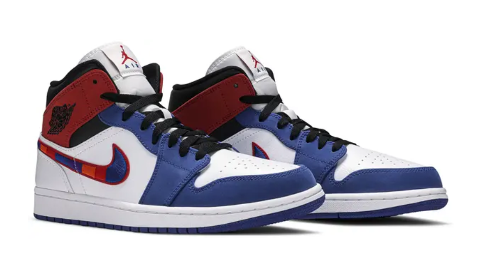 Air Jordan 1 Mid 'Multicolored Swoosh'