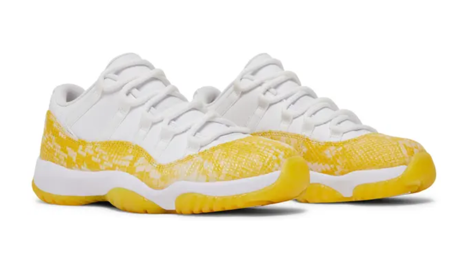 Wmns Air Jordan 11 Low 'Yellow Snakeskin'