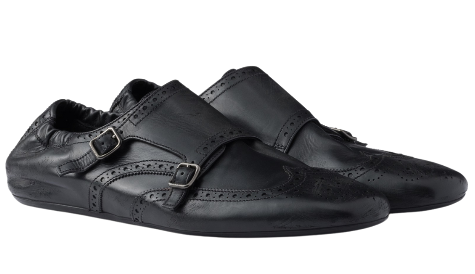 Shuffle double monk strap shoes