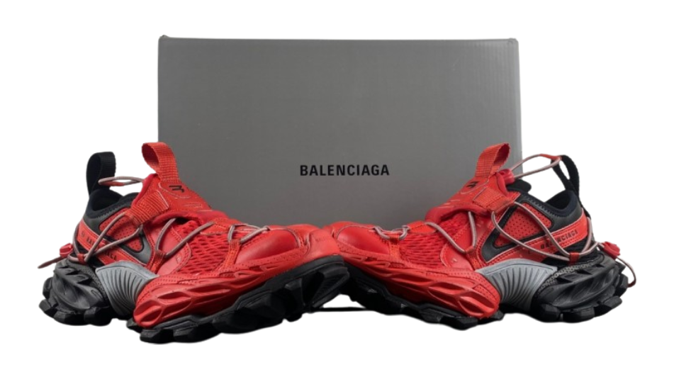Balenciaga 18XL Hiking Outdoor Shoes Red/Black