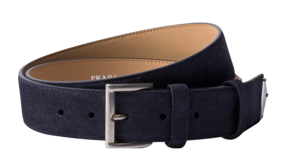 Suede belt