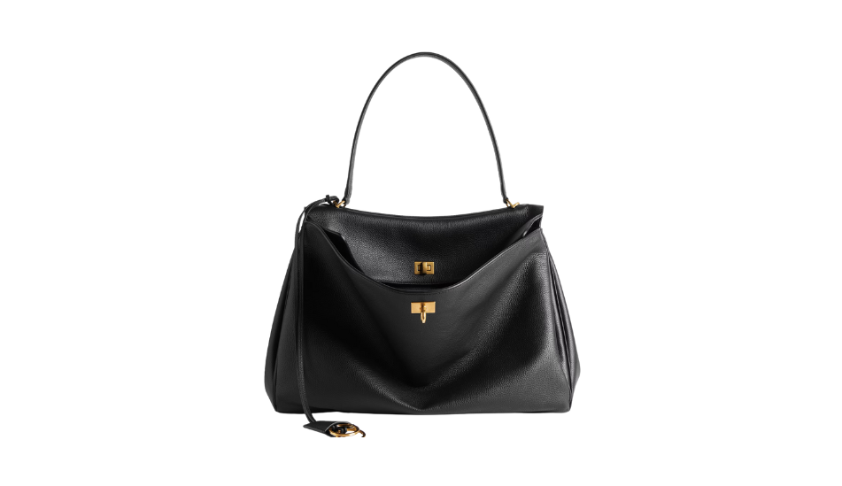 Women's Rodeo Small Handbag Used Effect With One Charm in Black