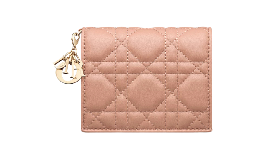Mini Lady Dior Gardenia Wallet