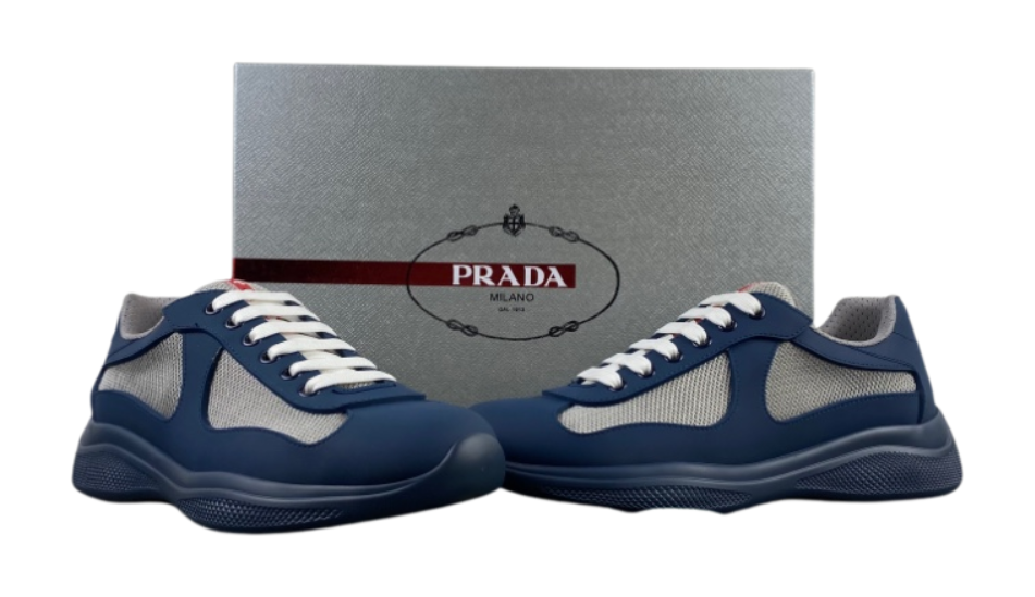 Prada America's Cup Soft rubber and bike fabric sneakers