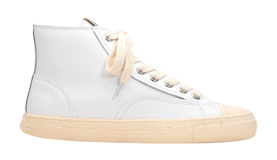 PAST Sole Synthetic Leather High-top Sneaker