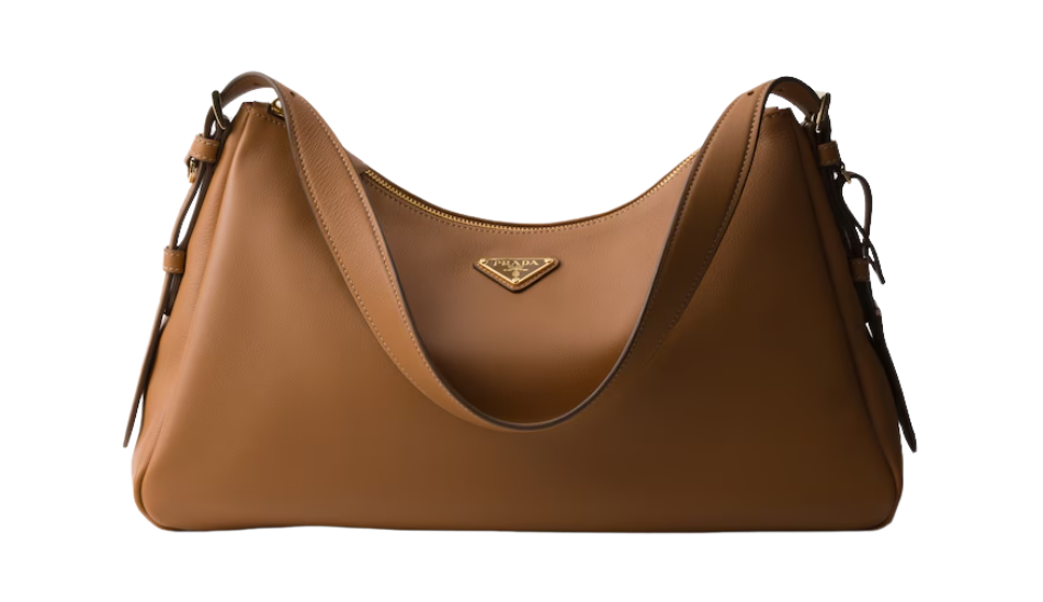 Prada Aimée large leather shoulder bag