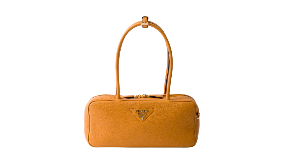 Medium leather top-handle bag
