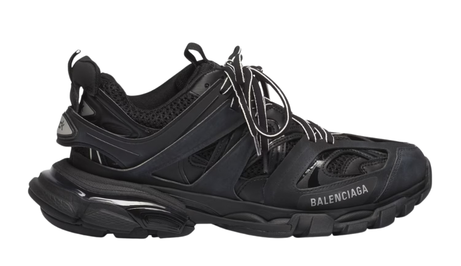 Women's Track Sneaker in Black