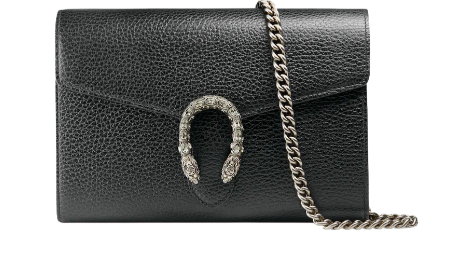 Dionysus mini leather chain wallet