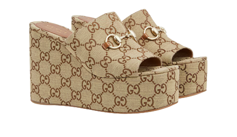 Women's wedge sandal with Horsebit