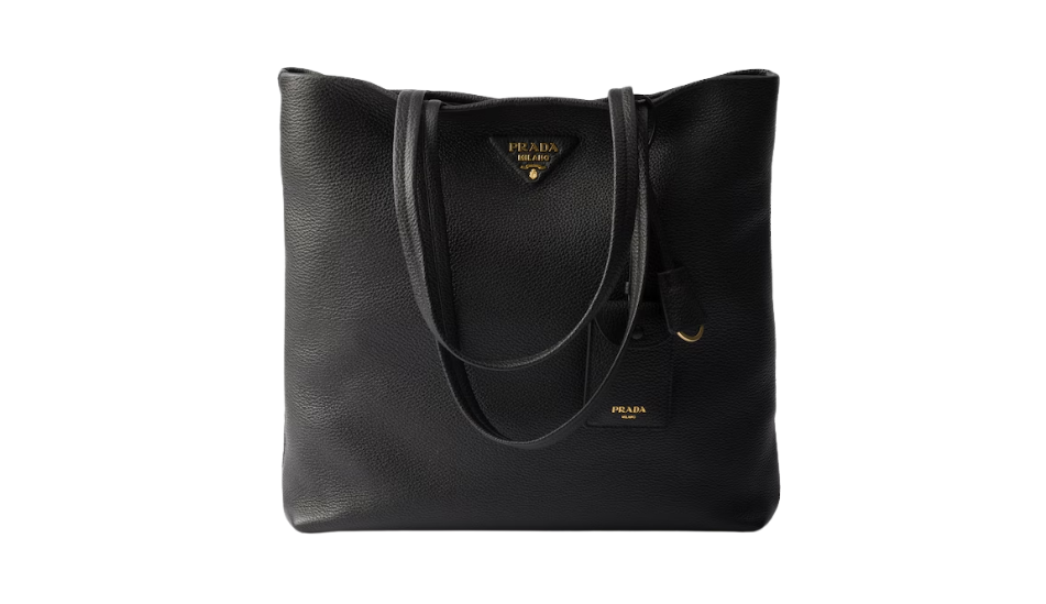 Large leather tote bag