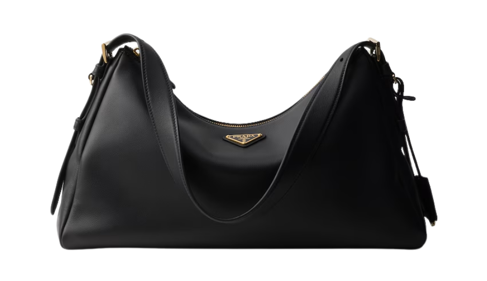 Prada Aimée large leather shoulder bag