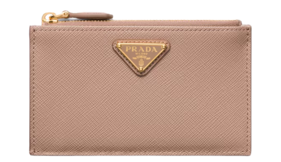 Saffiano leather card holder