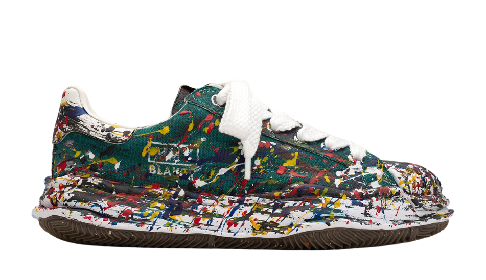 "BLAKEY" OG Sole Sputtering Paint Canvas Low-top Sneaker