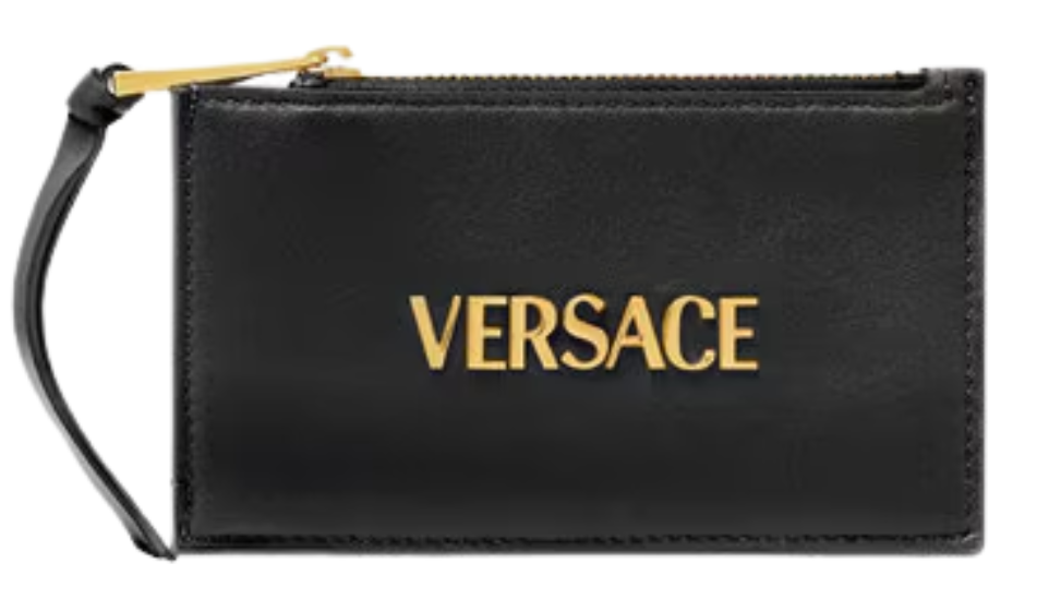 Versace Tag Zip Card Holder
