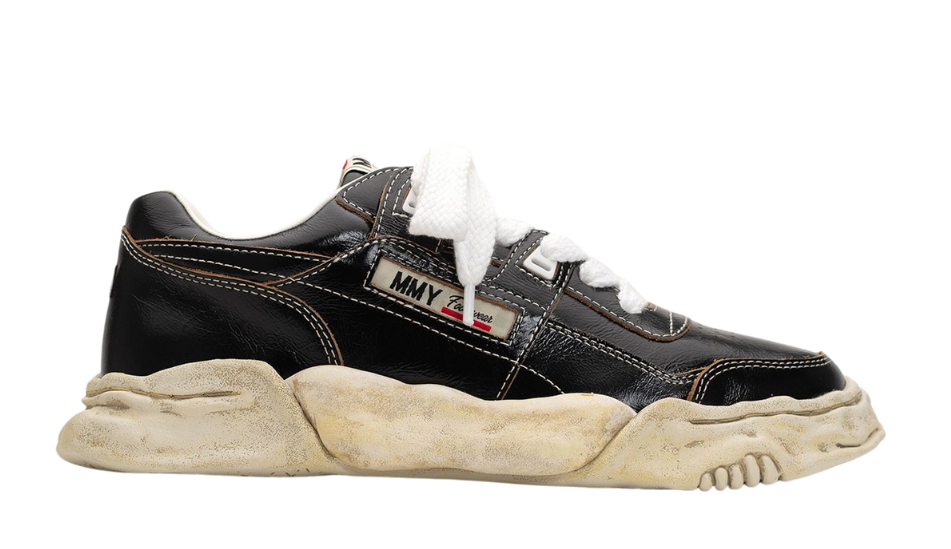 "PARKER" OG Sole Wrinkled Leather Low-top Sneaker