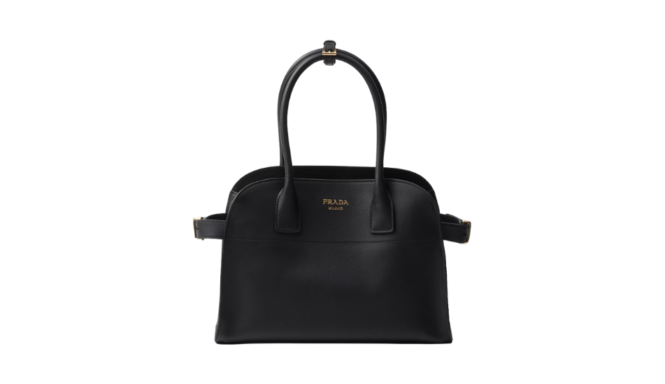 Medium leather tote bag