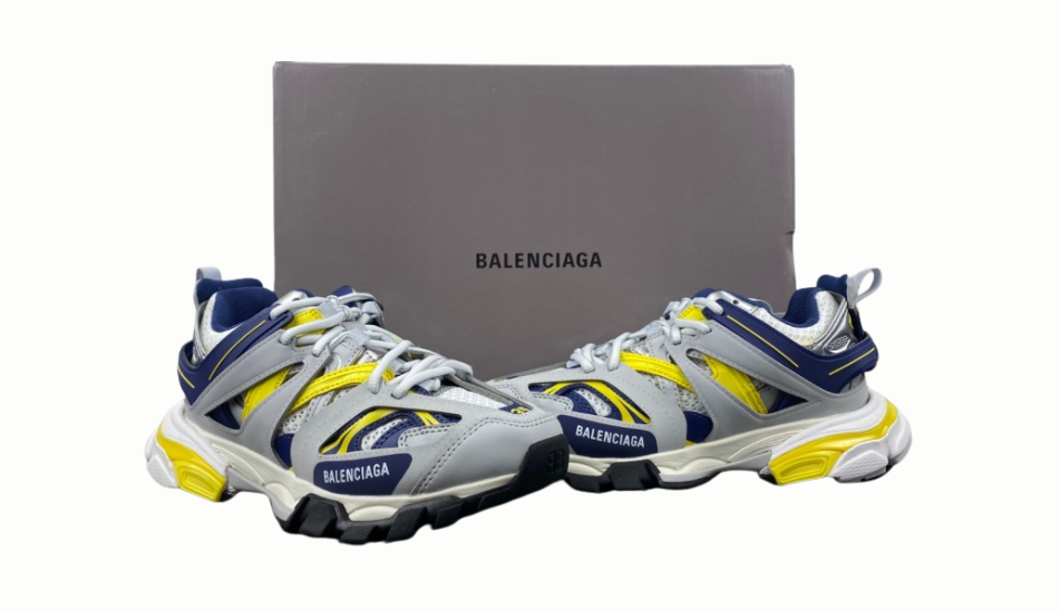Balenciaga Track Sneaker 'White Dark Blue Yellow'