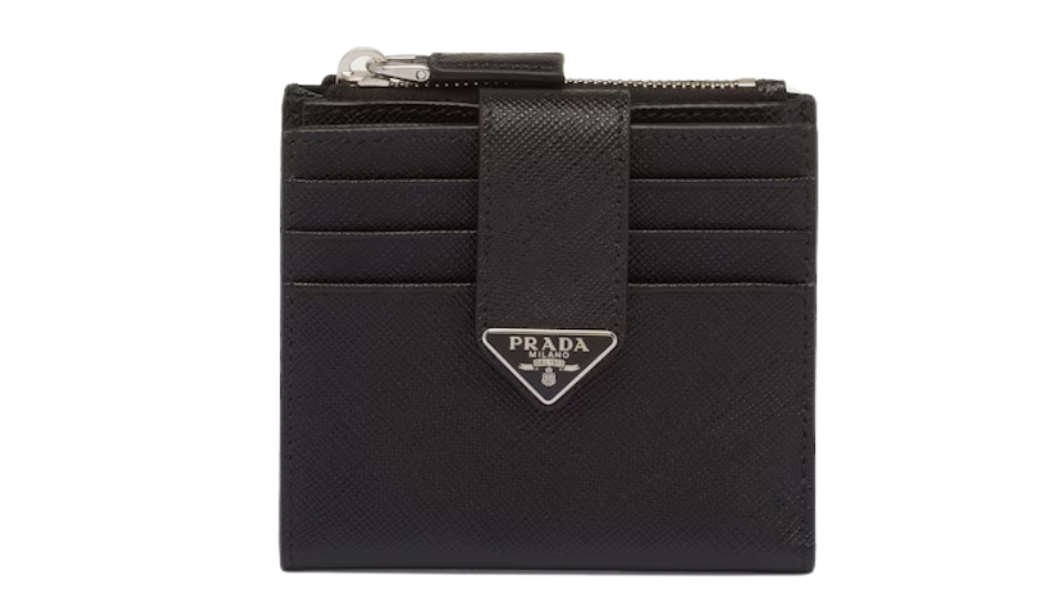 Saffiano leather card holder