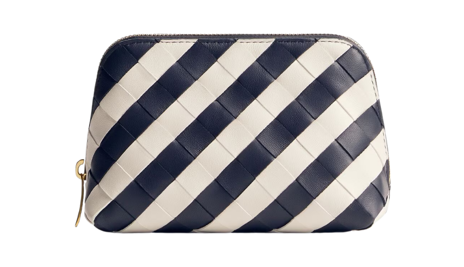 Intrecciato Small Half-Moon Beauty Pouch