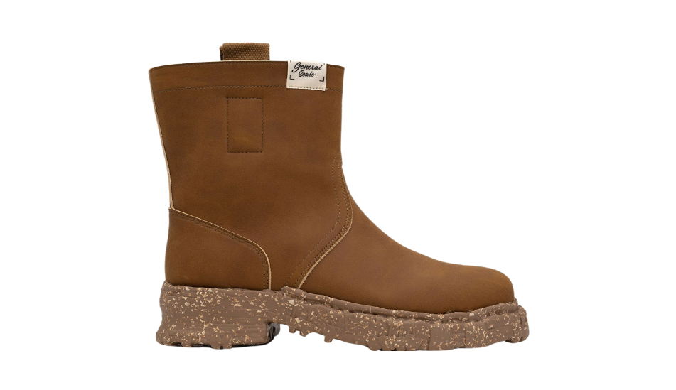 Vintage-like Sole Synthetic Leather Boots