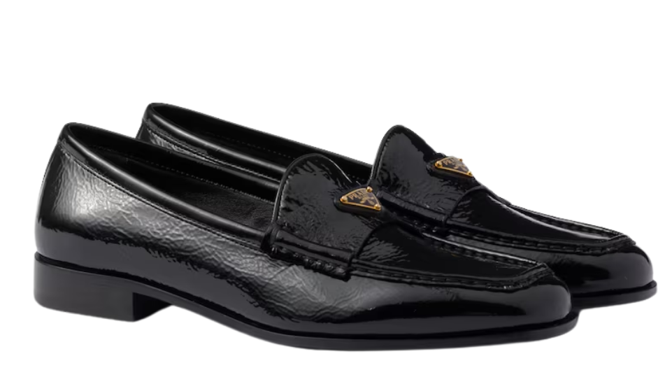 Naplak patent leather loafers