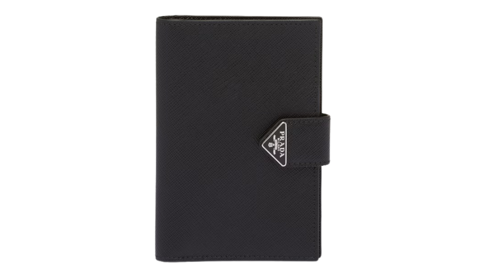 Saffiano leather passport holder