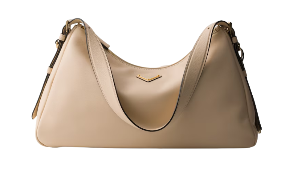 Prada Aimée large leather shoulder bag