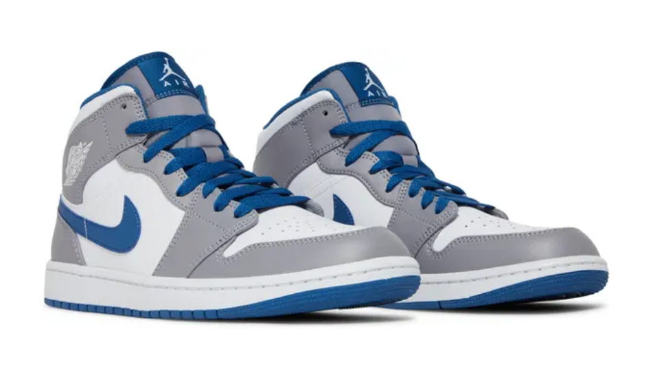 Air Jordan 1 Mid 'Cement True Blue'