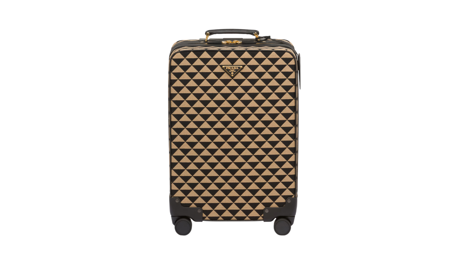 Prada Symbole embroidered fabric trolley