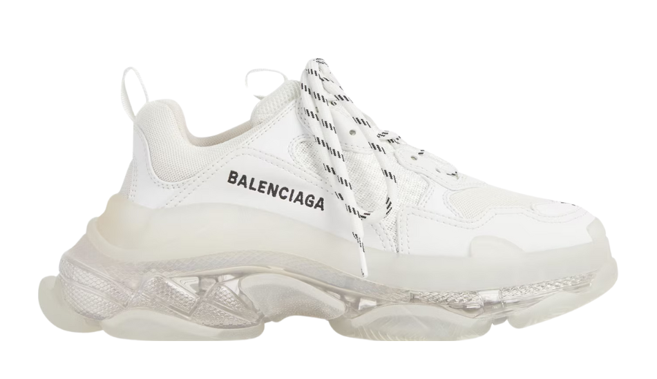 Women's Triple S Clear Sole Sneaker in White
