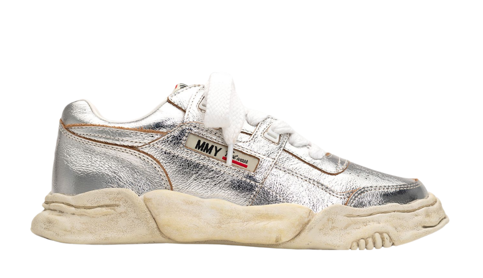 "PARKER" OG Sole Wrinkled Leather Low-top Sneaker