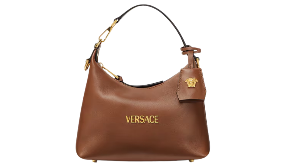 Versace Tag Hobo Handbag