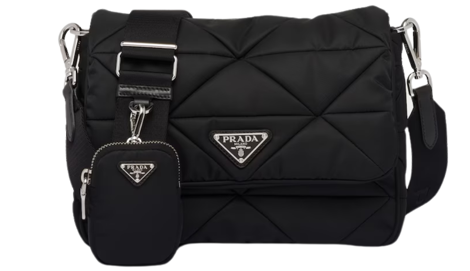 Padded Re-Nylon shoulder bag