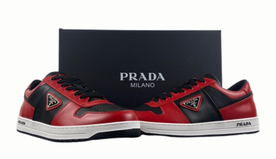 Prada Downtown Red/Black Trainer