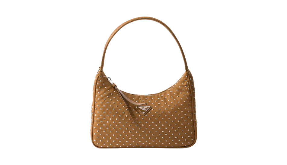 Prada Re-Edition Re-Nylon mini bag with studs