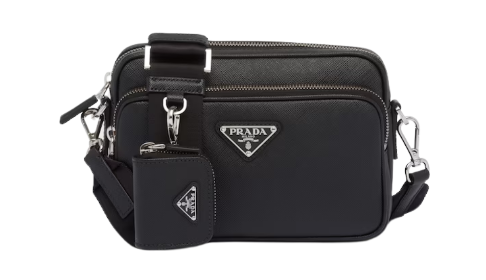 Saffiano leather shoulder bag