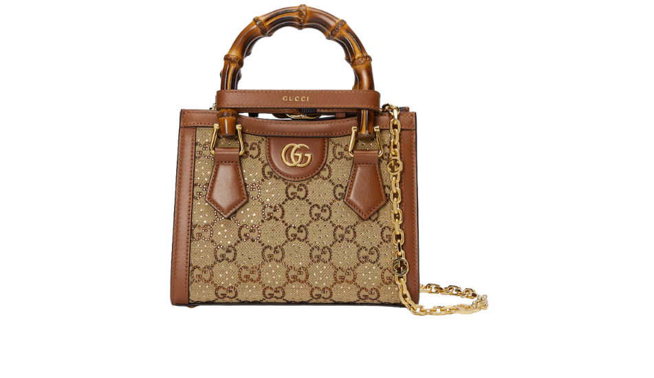 Gucci Diana crystal mini tote bag