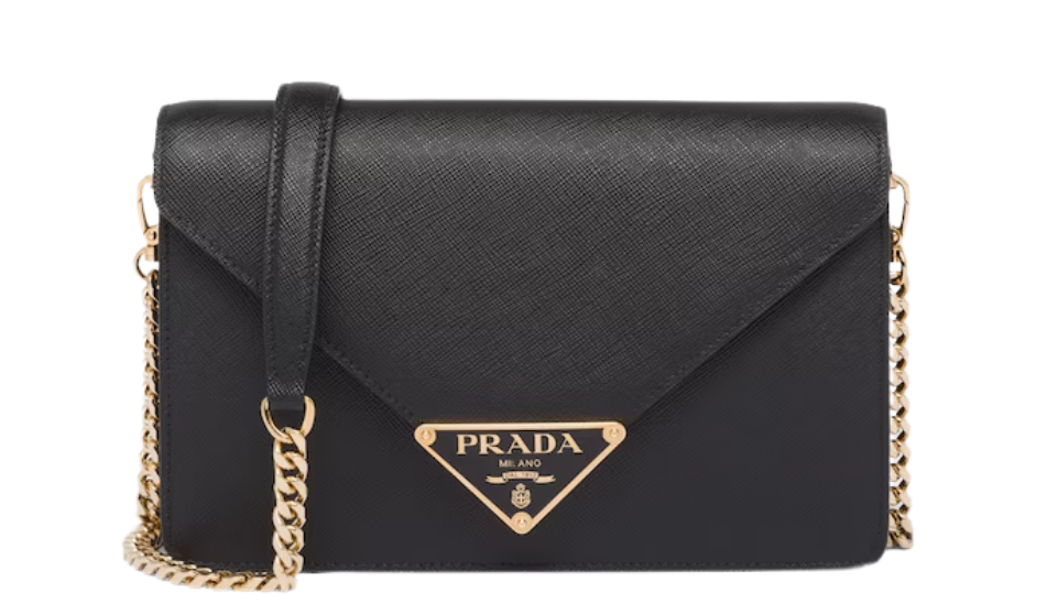 Saffiano leather shoulder bag