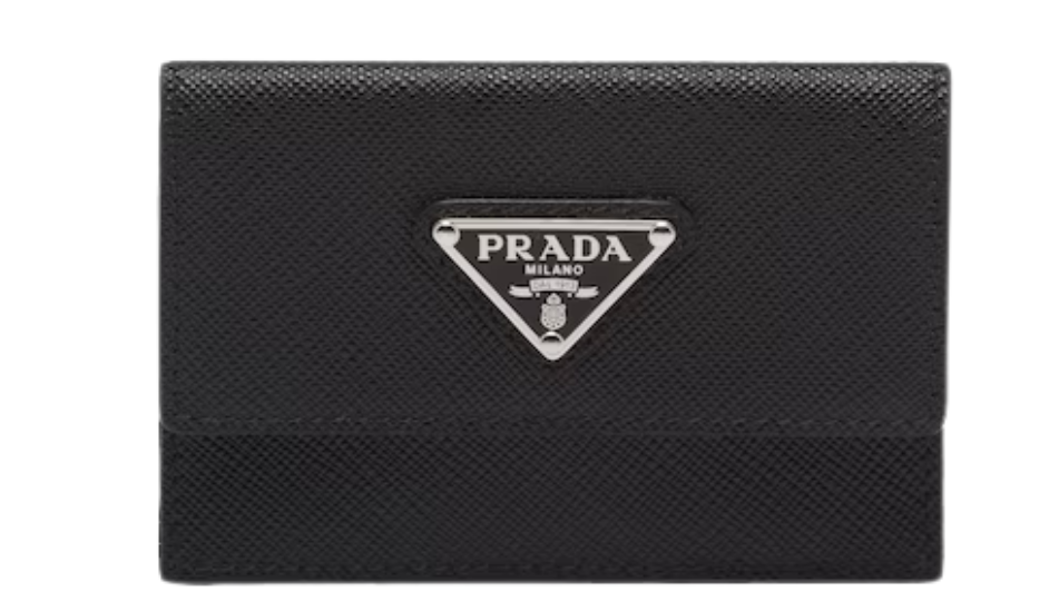 Saffiano leather card holder