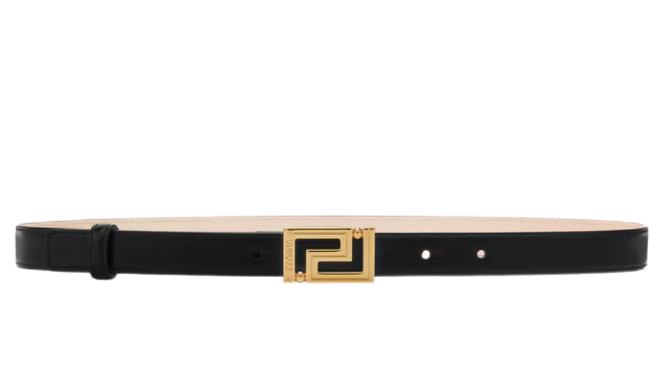 Greca Goddess Leather Belt 2 cm