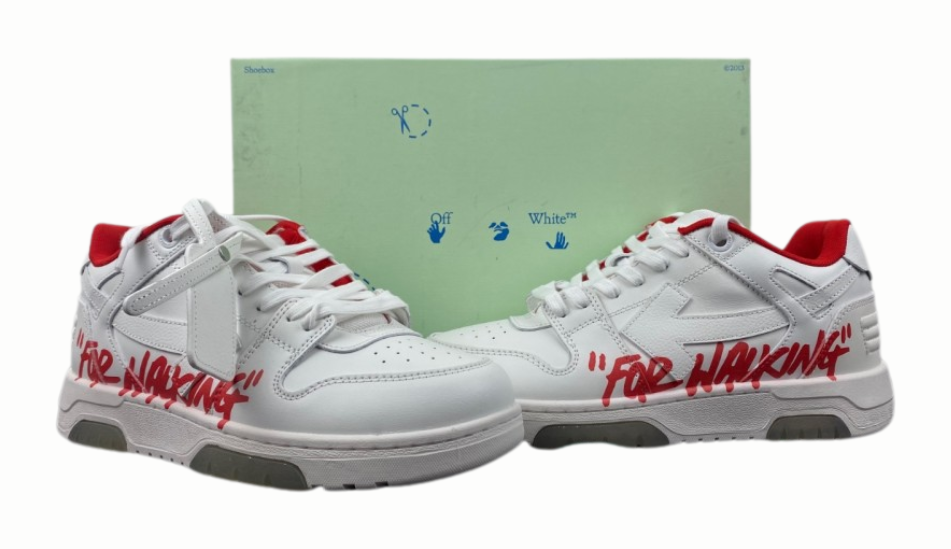 Off-White Out of Office 'For Walking - White Red'