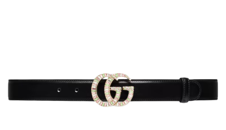 GG Marmont belt with crystal buckle